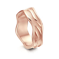 Sea Motion Ring in 9ct Rose Gold by Sheila Fleet Jewellery