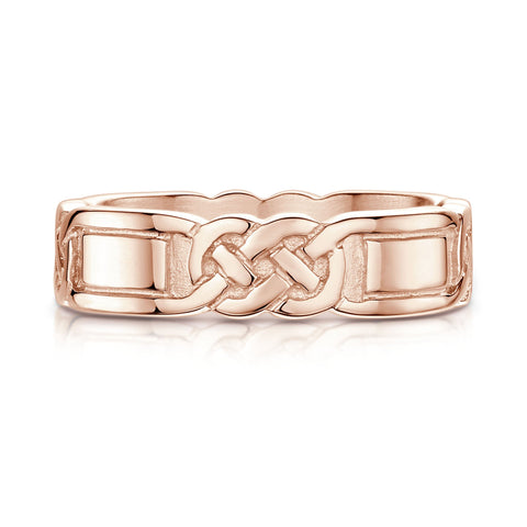 Lover’s Knot Dress Ring in 9ct Rose Gold by Sheila Fleet Jewellery