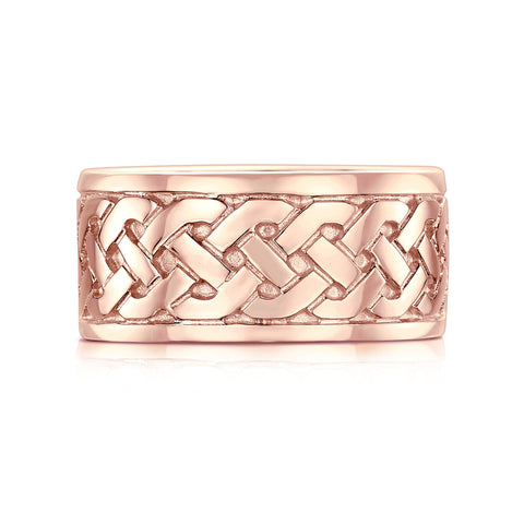 ook of Kells Dress Ring in 9ct Rose Gold by Sheila Fleet Jewellery