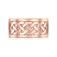 ook of Kells Dress Ring in 9ct Rose Gold by Sheila Fleet Jewellery