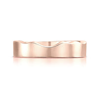 River Ripples Wedding Ring in 9ct Rose Gold by Sheila Fleet Jewellery