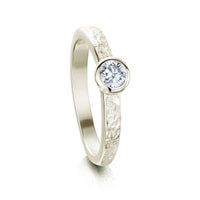 Matrix 0.25ct Diamond Ring in 9ct White Gold by Sheila Fleet Jewellery