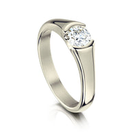 Venus 0.5ct Solitaire Diamond Ring in 9ct White Gold by Sheila Fleet Jewellery