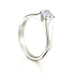 North Star 0.5ct Diamond Ring in 9ct White Gold by Sheila Fleet Jewellery