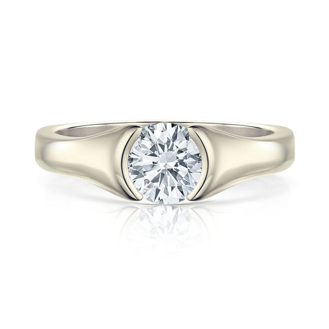 Venus 1.0ct Solitaire Diamond Ring in 9ct White Gold by Sheila Fleet Jewellery