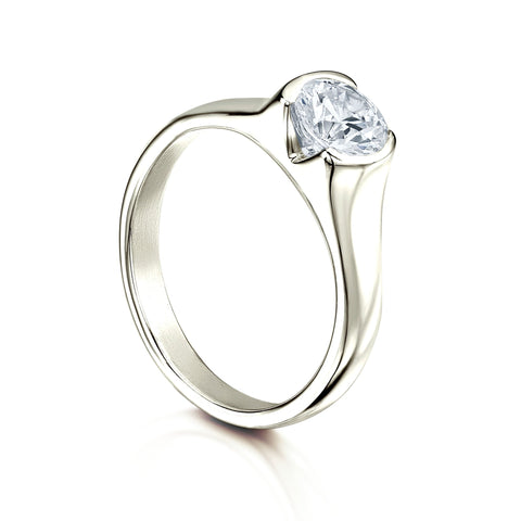 North Star 1.0ct Diamond Ring in 9ct White Gold by Sheila Fleet Jewellery