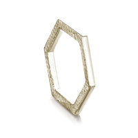 Honeycomb Hexagon Ring in 9ct White Gold by Sheila Fleet Jewellery