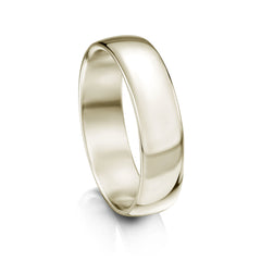 Traditional 6mm Wedding Ring in 9ct White Gold by Sheila Fleet Jewellery