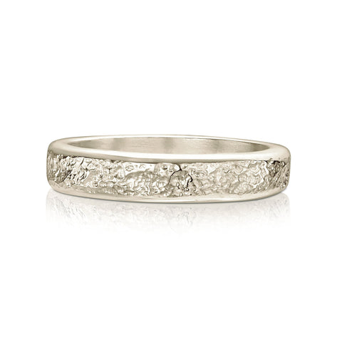 Matrix 4mm Band in 9ct White Gold by Sheila Fleet Jewellery