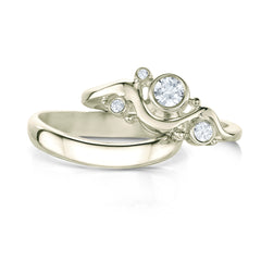Cosmos Constellation Diamond Ring Set in 9ct White Gold by Sheila Fleet Jewellery