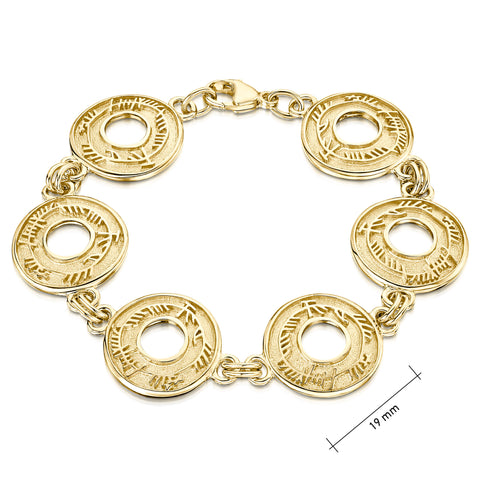 Skyran 'Blessing' Bracelet in 9ct Yellow Gold by Sheila Fleet Jewellery