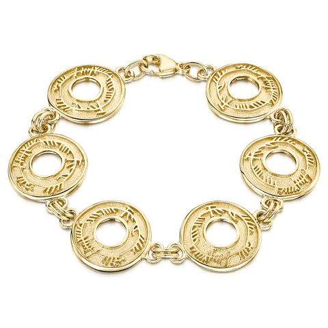 Skyran 'Blessing' Bracelet in 9ct Yellow Gold by Sheila Fleet Jewellery