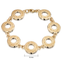 Ogham Bracelet in 9ct Yellow Gold by Sheila Fleet Jewellery