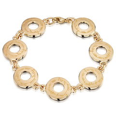 Ogham Bracelet in 9ct Yellow Gold by Sheila Fleet Jewellery