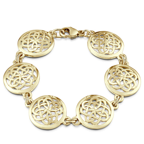 Maid of the Loch 6-link Bracelet in 9ct Yellow Gold by Sheila Fleet Jewellery