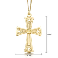 Celtic Trinity Cross Pendant in 9ct Yellow Gold