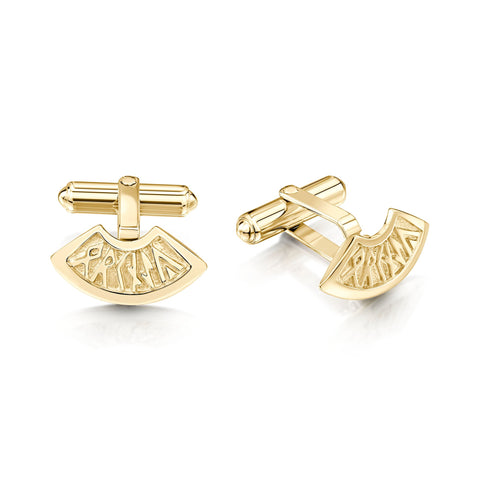 Runic Small Cufflinks in 9ct Yellow Gold