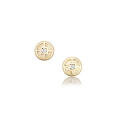 Mine Howe Petite Diamond Stud Earrings in 9ct Yellow Gold