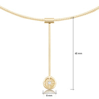 Mine Howe Long Diamond Necklace in 9ct Yellow Gold