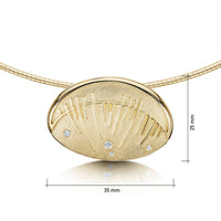 Skyran ‘Heaven’ Diamond Dress Necklace in 9ct Yellow Gold by Sheila Fleet Jewellery