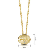 Skyran ‘She’ Small Pendant Necklace in 9ct Yellow Gold by Sheila Fleet Jewellery