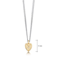 Secret Hearts Diamond Pendant Necklace in 9ct Yellow Gold by Sheila Fleet Jewellery