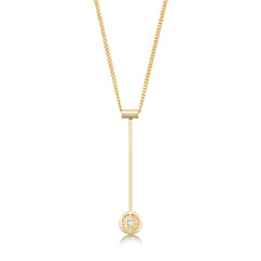 Mine Howe Long Pendant Necklace in 9ct Yellow Gold