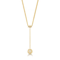 Mine Howe Long Pendant Necklace in 9ct Yellow Gold