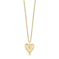 Secret Hearts Diamond Dress Pendant in 9ct Yellow Gold