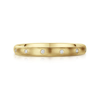 Traditional 12-diamond 3mm Wedding Ring in 9ct Yellow Gold by Sheila Fleet Jewellery