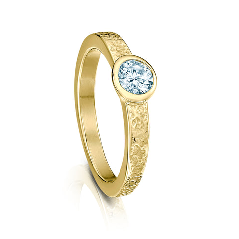 Matrix 0.40ct Diamond Ring in 9ct Yellow Gold by Sheila Fleet Jewellery