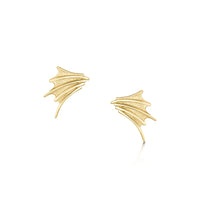 Cascade Stud Earrings in 9ct Yellow Gold by Sheila Fleet Jewellery
