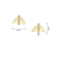 Honeybee Petite Stud Earrings in 9ct Yellow Gold by Sheila Fleet Jewellery