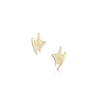 Sea Motion Small Stud Earrings in 9ct Yellow Gold