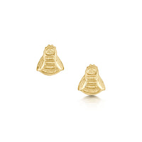 Bumblebee Small Stud Earrings in 9ct Yellow Gold by Sheila Fleet Jewellery