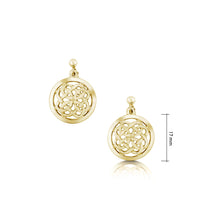 Maid of the Loch Drop Earrings in 9ct Yellow Gold by Sheila Fleet Jewellery