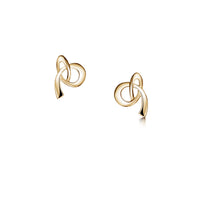 Tidal Stud Earrings in 9ct Yellow Gold by Sheila Fleet Jewellery