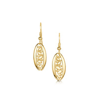 Captivate Drop Earrings in 9ct Yellow Gold