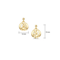 Captivate Small Drop Earrings in 9ct Yellow Gold