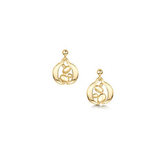 Captivate Small Drop Earrings in 9ct Yellow Gold by Sheila Fleet Jewellery