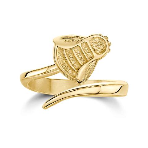 Bumblebee Ring in 9ct Yellow Gold by Sheila Fleet Jewellery