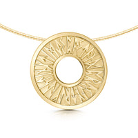 Runic Necklace in 9ct Yellow Gold