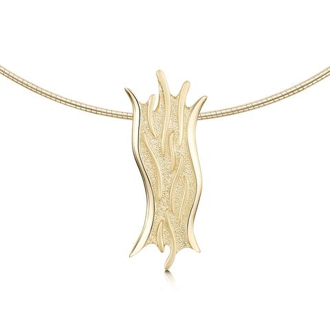 Sea Motion Dress Necklace in 9ct Yellow Gold