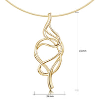 Tidal Occasion Necklace in 9ct Yellow Gold by Sheila Fleet Jewellery