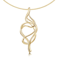 Tidal Occasion Necklace in 9ct Yellow Gold by Sheila Fleet Jewellery