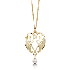 Mill Sands Petite Pearl Pendant in 9ct Yellow Gold