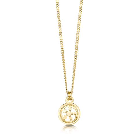 Cathedral 'St Magnus III' Petite Pendant in 9ct Yellow Gold by Sheila Fleet Jewellery