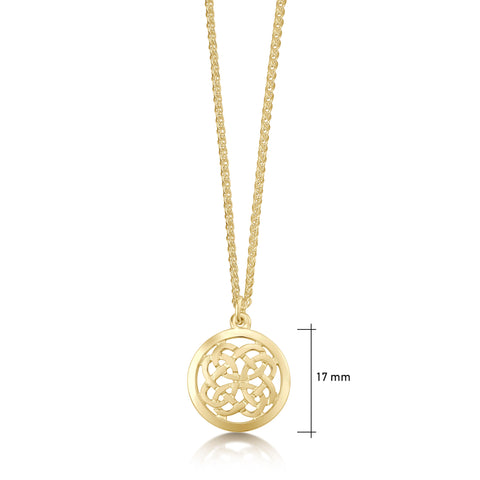 Maid of the Loch Small Pendant in 9ct Yellow Gold