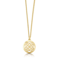 Maid of the Loch Small Pendant in 9ct Yellow Gold by Sheila Fleet Jewellery