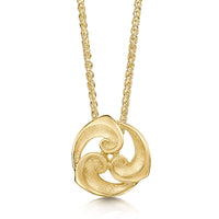 Breckon Pendant Necklace in 9ct Yellow Gold by Sheila Fleet Jewellery